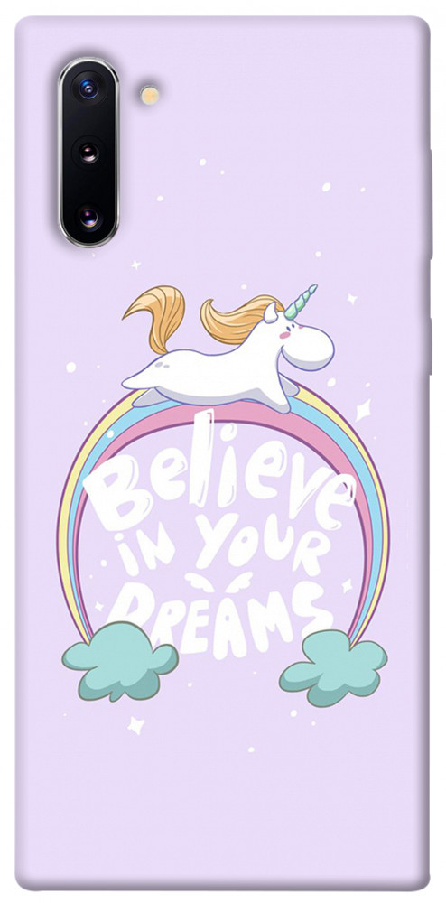 Чехол Believe in your dreams unicorn для Galaxy Note 10 (2019)