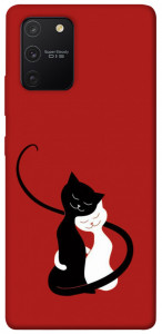 Чехол Влюбленные коты для Galaxy S10 Lite (2020)