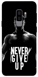 Чехол Never give up для Galaxy S9+