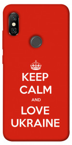 Чехол Keep calm and love Ukraine для Xiaomi Redmi Note 6 Pro