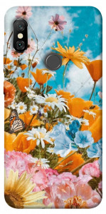Чехол Летние цветы для Xiaomi Redmi Note 6 Pro