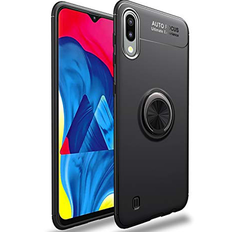 

TPU чохол Deen ColorRing під магнітний тримач на Samsung Galaxy A10 (A105F) (Чорний / Чорний) 700646