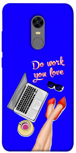 Чехол Do work you love для Xiaomi Redmi 5 Plus
