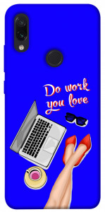 Чехол Do work you love для Xiaomi Redmi Note 7