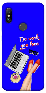 Чехол Do work you love для Xiaomi Redmi Note 6 Pro
