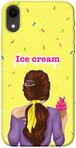 Чохол Ice cream girl для iPhone XR