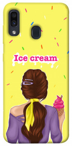 Чехол Ice cream girl для Samsung Galaxy A20 A205F