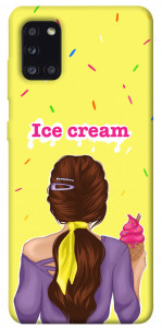 Чехол Ice cream girl для Galaxy A31 (2020)