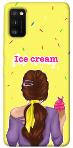 Чехол Ice cream girl для Galaxy A41 (2020)