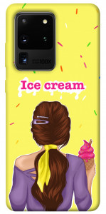 Чехол Ice cream girl для Galaxy S20 Ultra (2020)