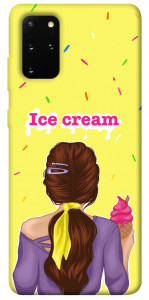 Чехол Ice cream girl для Galaxy S20 Plus (2020)