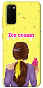 Чохол Ice cream girl для Galaxy S20 (2020)