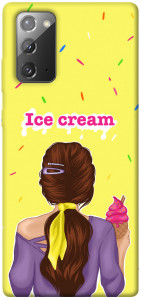 Чохол Ice cream girl для Galaxy Note 20