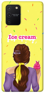 Чехол Ice cream girl для Galaxy S10 Lite (2020)