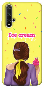 Чохол Ice cream girl для Huawei Honor 20