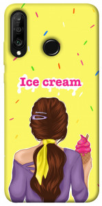 Чохол Ice cream girl для Huawei P30 Lite
