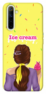 Чехол Ice cream girl для Realme 6