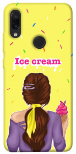 Чохол Ice cream girl для Xiaomi Redmi Note 7
