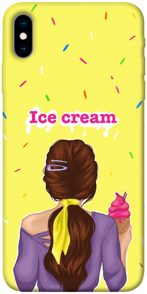 Чехол Ice cream girl для iPhone XS