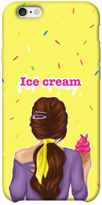 Чехол Ice cream girl для iPhone 6 plus (5.5'')