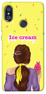 Чехол Ice cream girl для Xiaomi Redmi Note 5 (DC)
