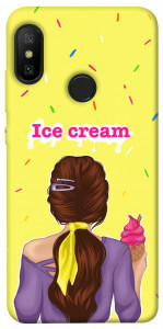 Чехол Ice cream girl для Xiaomi Redmi 6 Pro