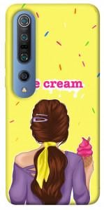 Чехол Ice cream girl для Xiaomi Mi 10