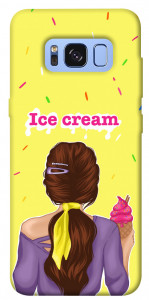 Чехол Ice cream girl для Galaxy S8 (G950)