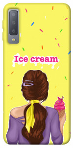 Чехол Ice cream girl для Galaxy A7 (2018)