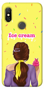 Чехол Ice cream girl для Xiaomi Redmi Note 6 Pro