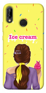 Чехол Ice cream girl для Huawei P20 Lite