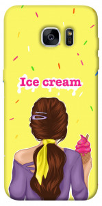 Чехол Ice cream girl для Galaxy S7 Edge