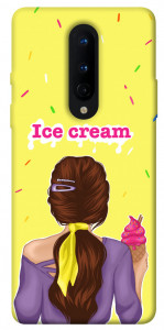 Чехол Ice cream girl для OnePlus 8