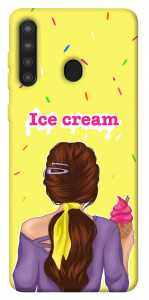 Чехол Ice cream girl для Galaxy A21