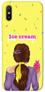 Чехол Ice cream girl для Xiaomi Redmi 9A