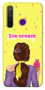 Чехол Ice cream girl для Realme 5 Pro