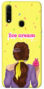 Чехол Ice cream girl для Oppo A31