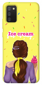 Чохол Ice cream girl для Galaxy A02s
