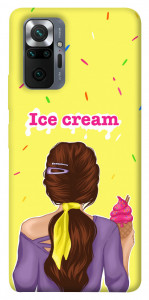 Чохол Ice cream girl для Xiaomi Redmi Note 10 Pro