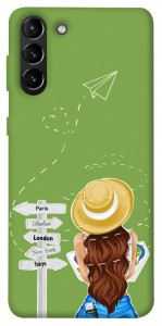 Чохол Travel girl для Galaxy S21+