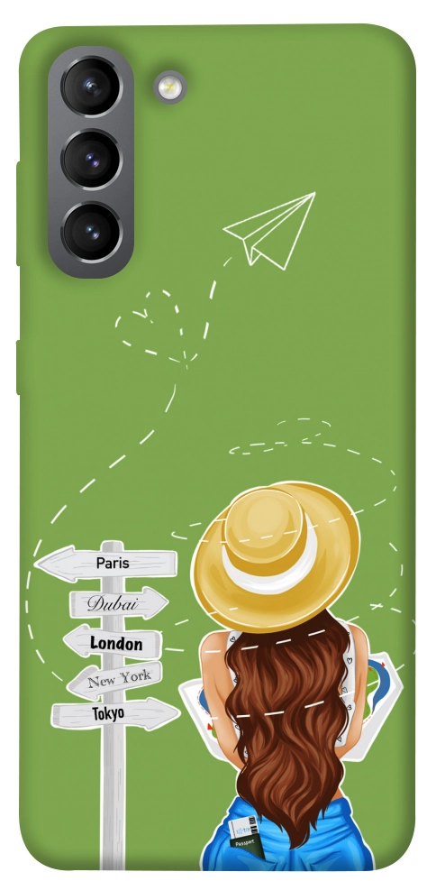 Чохол Travel girl для Galaxy S21