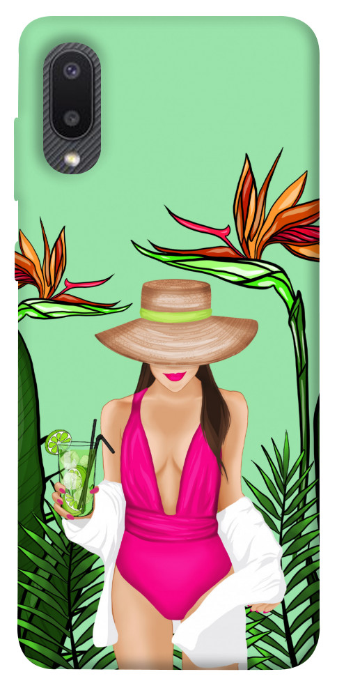 

Чехол Tropical girl для Galaxy A02 1171435