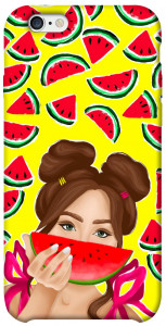 Чехол Watermelon girl для iPhone 6 (4.7'')