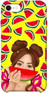 Чохол Watermelon girl для iPhone SE (2020)