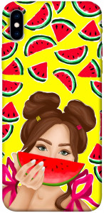 Чехол Watermelon girl для iPhone XS Max