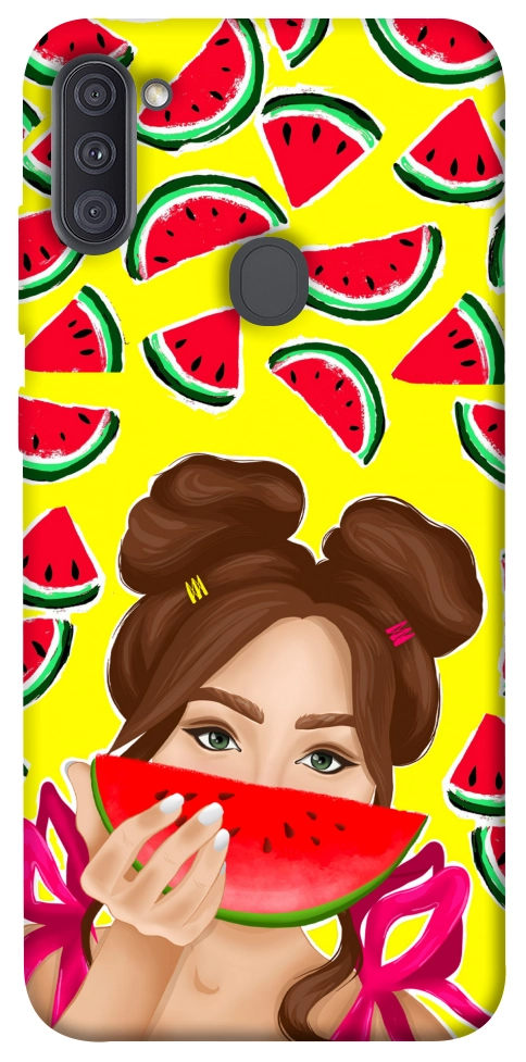 Чехол Watermelon girl для Galaxy A11 (2020)