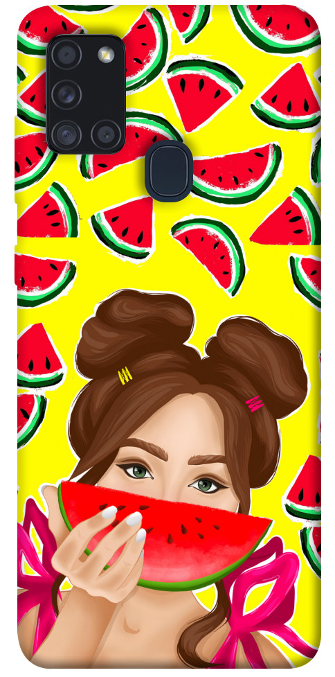 Чехол Watermelon girl для Galaxy A21s (2020)