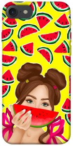 Чехол Watermelon girl для  iPhone 8 (4.7")