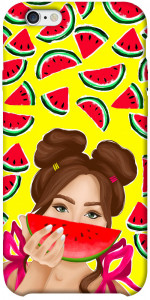 Чехол Watermelon girl для iPhone 6 plus (5.5'')