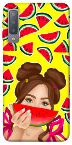 Чехол Watermelon girl для Galaxy A7 (2018)